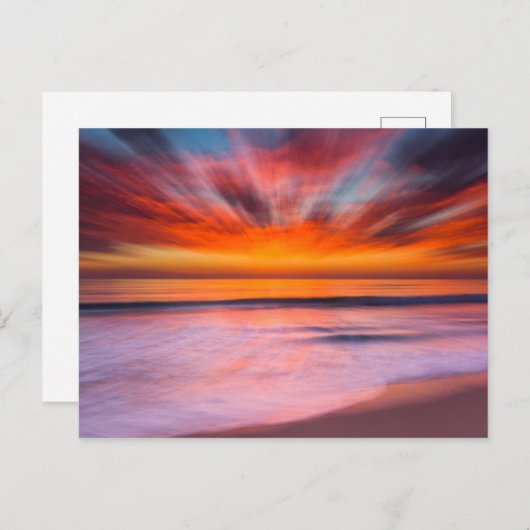 Sunset Tamarack Beach | Carlsbad, CA Postkarte (Vorne/Hinten)