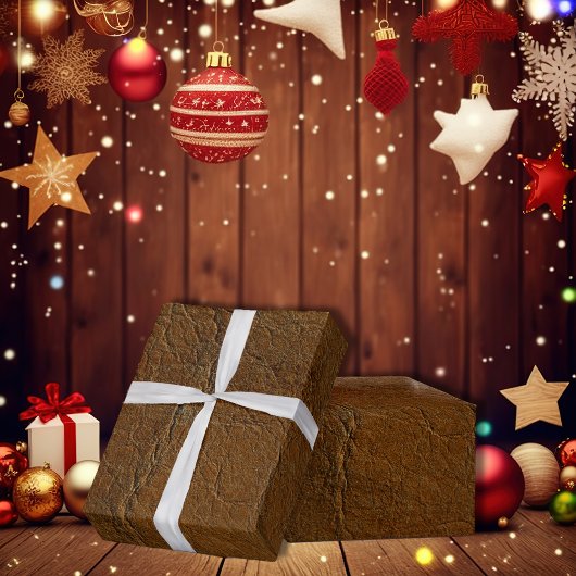 Sunset Tan Look of Leather Geschenkpapier