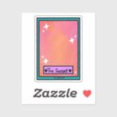 Sunset Tarrot Karte Aufkleber (Blatt)