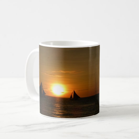 Sunset Tasse segeln (Vorderseite Links)