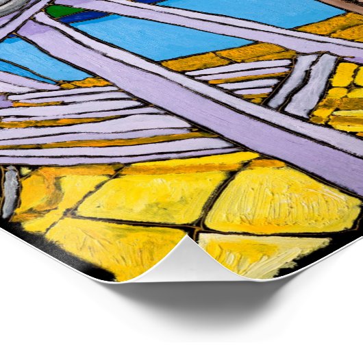 Sunset - The View, Jonathan Kis-Lev Poster (Ecke)