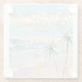 Sunset Themed 30th Birthday  Glasuntersetzer (Rückseite)