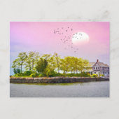 Sunset Thimble Islands Postkarte (Vorderseite)