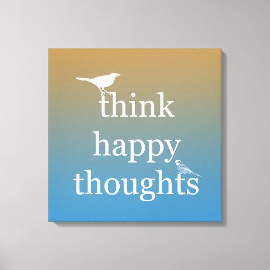 Sunset Think Happy Leinwanddruck (Vorderseite)