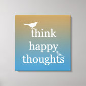 Sunset Think Happy Leinwanddruck (Vorderseite)