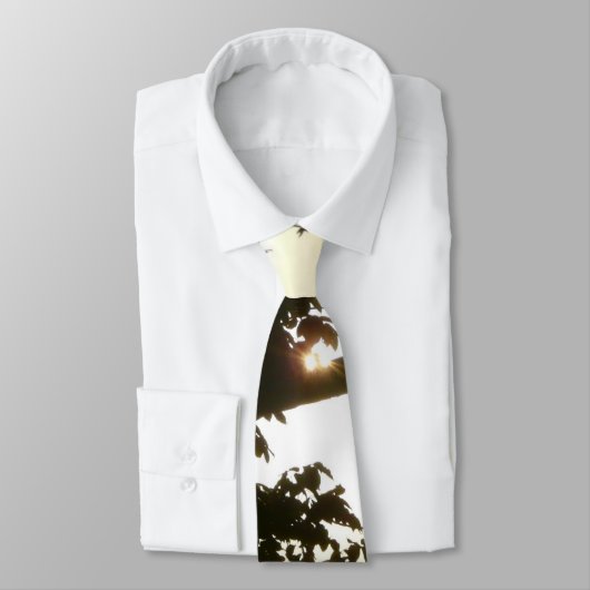 Sunset Through Trees II Tropical Photography Krawatte (Gebunden)