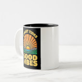 Sunset Tides Zweifarbige Tasse (Vorderseite Links)