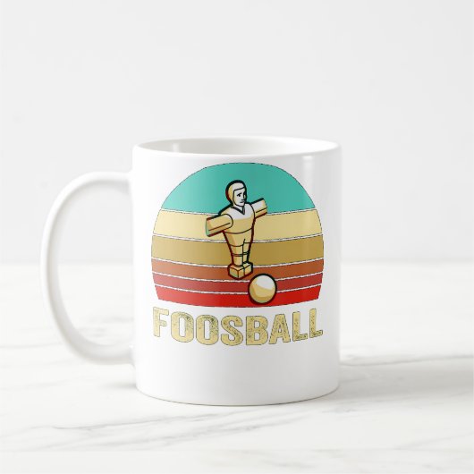 Sunset-Tischfußball Kaffeetasse (Links)