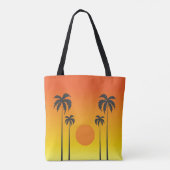 Sunset Tote Bag Tasche (Rückseite)