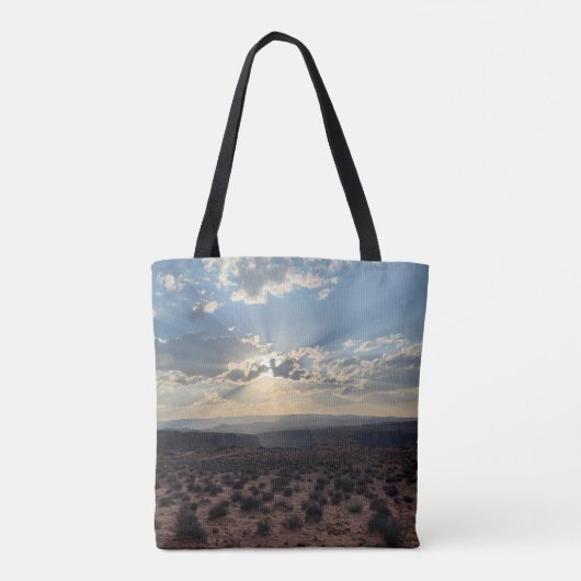 Sunset Tote Bag Tasche (Rückseite)