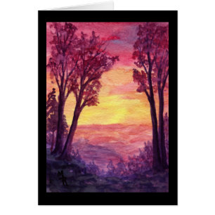 Sunset Trail Art Card