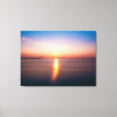 Sunset Tranquility Over Calm Waters Leinwanddruck (Vorderseite)