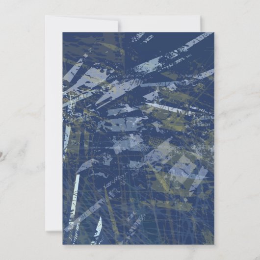 Sunset Tree Bar Mitzvah Einladung (Rückseite)