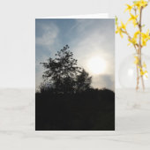 Sunset Tree Karte (Gelbe Blume)