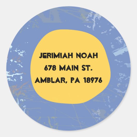 Sunset Tree of Life Rücksendeadresse Aufkleber Sie (Vorderseite)