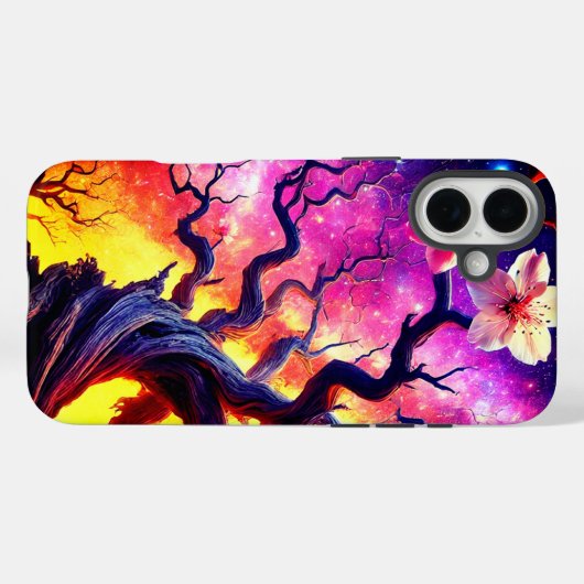Sunset Tree Phone Case (Rückseite (Horizontal))