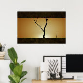 Sunset Tree Poster (Heimbüro)