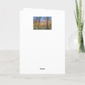 Sunset Trees Birthday Karte (Rückseite)