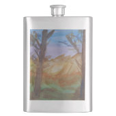 Sunset Trees Classic Flachmann (Vorderseite)