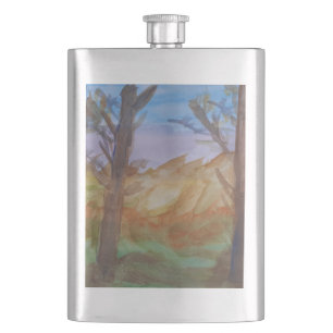 Sunset Trees Classic Flachmann