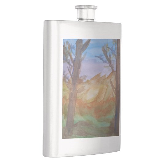 Sunset Trees Classic Flachmann (Rechts)