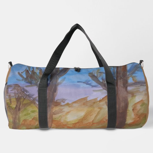 Sunset Trees Duffle Bag (Rückseite)