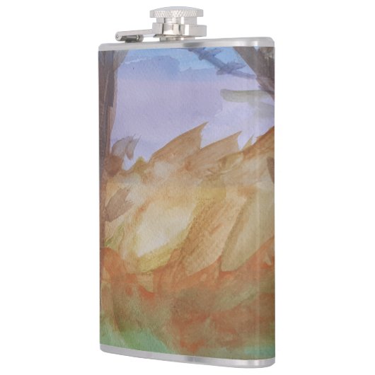 Sunset Trees Flachmann (Links)