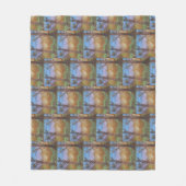 Sunset Trees Fleecedecke (Vorderseite)