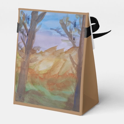 Sunset Trees Geschenkschachtel (Rückseite)