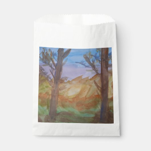Sunset Trees Geschenktütchen (Vorderseite)