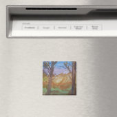 Sunset Trees Magnet (In Situ (Geschirrspüler))
