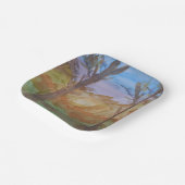 Sunset Trees Pappteller (Gewinkelt)