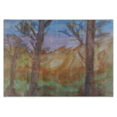 Sunset Trees Schneidebrett (Vorderseite)