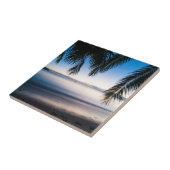 Sunset Tropical Seascape, Fidschi Fliese (Seite)