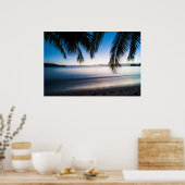 Sunset Tropical Seascape, Fidschi Poster (Küche)