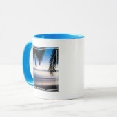 Sunset Tropical Seascape, Fidschi Tasse (Vorderseite Links)