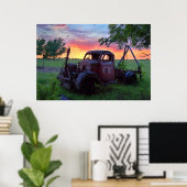 Sunset Truck Poster (Heimbüro)