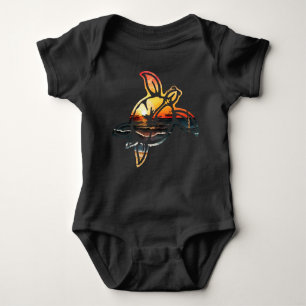 Sunset Turtle Baby Strampler