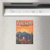 Sunset Tuscon Skyline Arizona Travel Magnet (In Situ (Geschirrspüler))