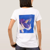 Sunset Tuxedo Cat Cool Art Custom Pet Shirt (Rückseite)
