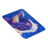 Sunset Tuxedo Cat Lover Custom Art Magnet (Rechte Seite)