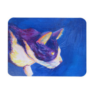 Sunset Tuxedo Cat Lover Magnete für benutzerdefini