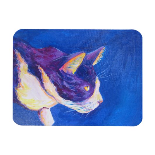 Sunset Tuxedo Cat Lover Magnete für benutzerdefini (Horizontal)