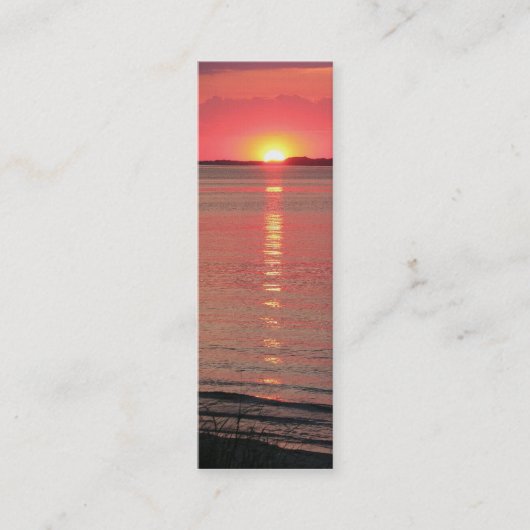 Sunset Twilight Lesezeichen/Business Cards Mini Visitenkarte (Vorderseite)