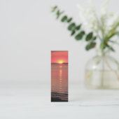Sunset Twilight Lesezeichen/Business Cards Mini Visitenkarte (Stehend Vorderseite)