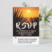 Sunset UAWG RSVP Karte (Stehend Vorderseite)