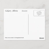 Sunset über Calgary Skyline Postkarte (Rückseite)