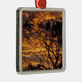 Sunset, Uluru-Kata Tjuta Nationalpark, Silbernes Ornament (Rechts)