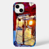 Sunset und Sailboote auf Lopez Island Phone Case (Rückseite)