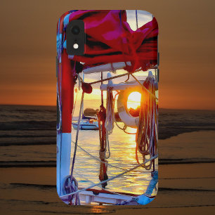 Sunset und Sailboote auf Lopez Island Phone Case